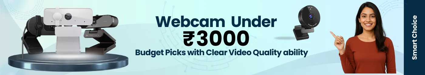 Best webcam deals for online meetings and streaming on TrueDime.in banner